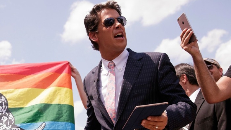 Παντρεύτηκε το πουλέν του Donald Trump, Milo Yiannopoulos ...τον εκλεκτό της καρδιάς του (pics)