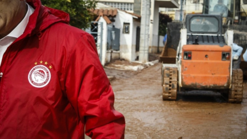 Συνεχίζεται η έμπρακτη βοήθεια του Ολυμπιακού στη Μάνδρα (pics & vid)