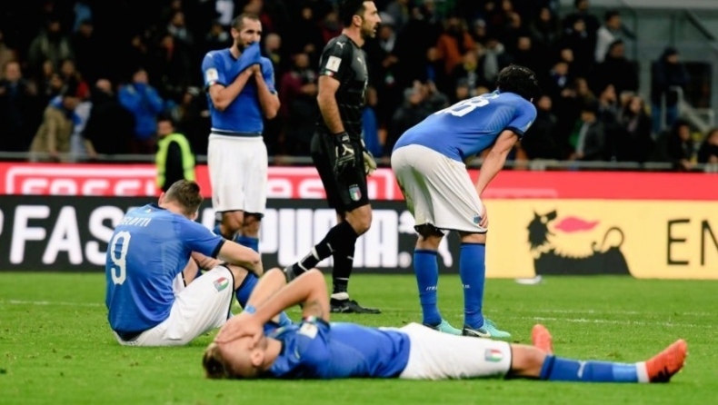 Τα αίτια του αποκλεισμού της Ιταλίας από το Μουντιάλ (pics & vids)