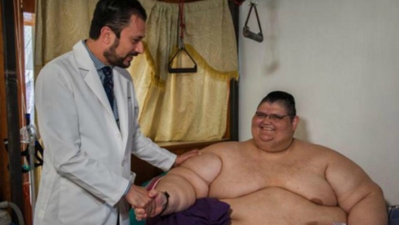Ο βαρύτερος άντρας στον κόσμο ζυγίζει περίπου 600 κιλά και κάνει.. δίαιτα (pics)