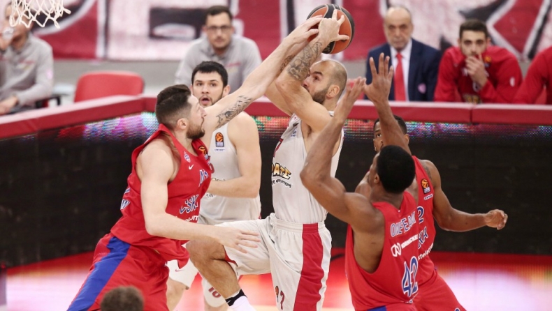 Ολυμπιακός - ΤΣΣΚΑ Μόσχας 88-86 (vid)