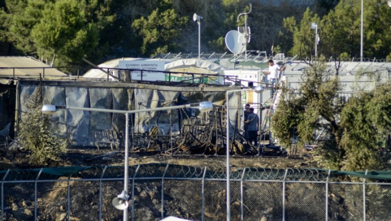 Στον ανακριτή δράστης που συνελήφθη για εμπρησμό στον καταυλισμό της Μόριας