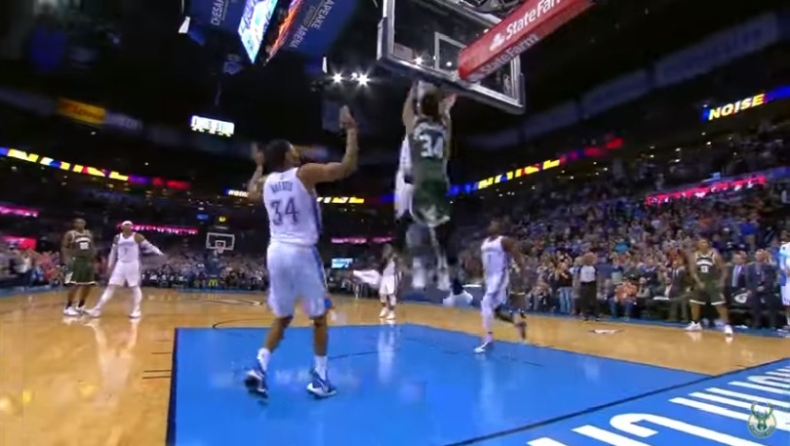 Πρωταγωνιστής και «ιπτάμενος» Γιάννης στο TOP 5 των Μπακς! (vid)