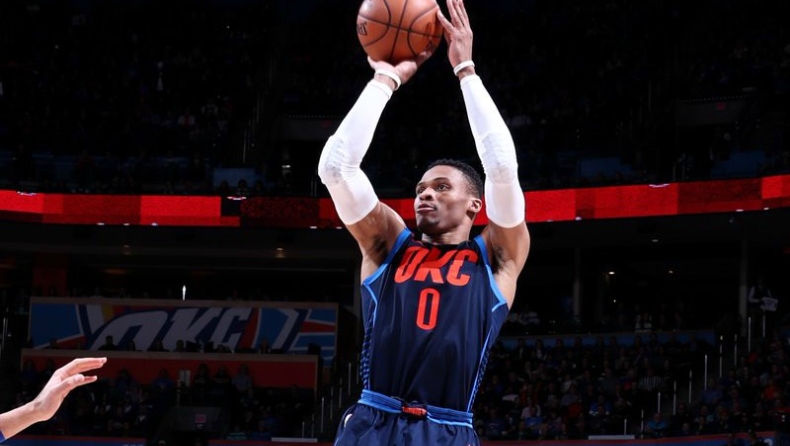 Με triple double έκλεισε την χρονιά ο Ουέστμπρουκ (vid)