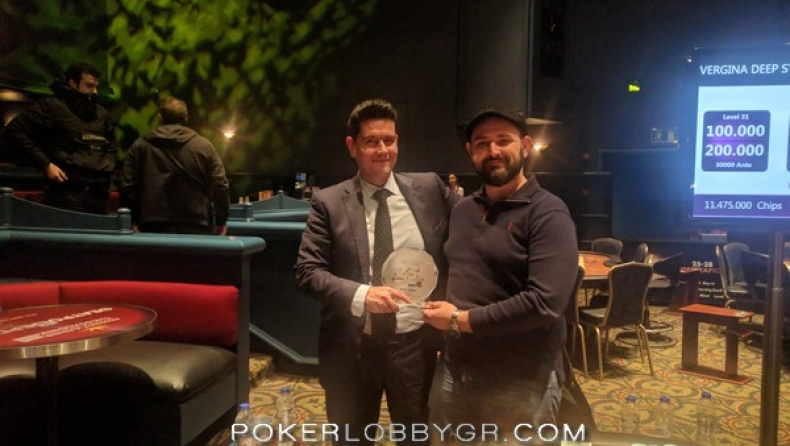 Μεγάλος νικητής του Vergina Deepstack 45 ο Δημήτρης Γκατζας