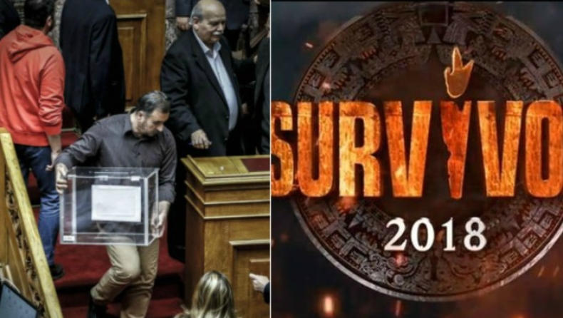 To Survivor «έσβησε» στην μάχη της τηλεθέασης την συζήτηση για την Novartis στη Βουλή