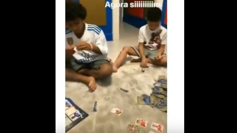 Τα μικρά του Τιάγκο Σίλβα τρελάθηκαν όταν βρήκαν το χαρτάκι με τον μπαμπά τους (vid)