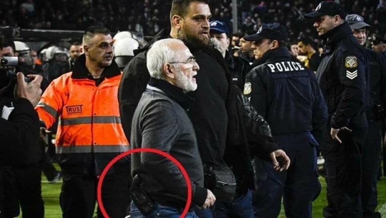 Με όπλο στον αγωνιστικό χώρο ο Σαββίδης! (pics)