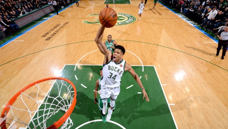 Το... διπλό σόου του 30άρη Γιάννη με τους Σέλτικς (vid)