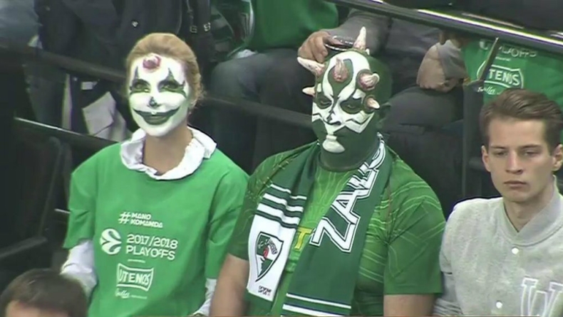 Τo... καρναβάλι στις εξέδρες της Zalgirio Arena (vids)