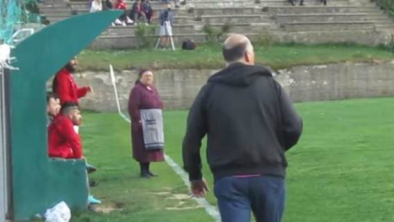 «Ντου» γιαγιάς σε γήπεδο στο Μέτσοβο (vid)