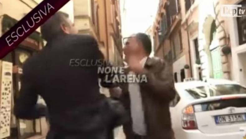 Πρώην υπουργός χαστούκισε on air Ιταλό δημοσιογράφο (vid)