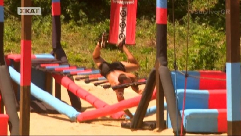 Survivor: Ο Σώζων Παλαίστρος Χάρος έπεσε και έκανε 10 ράμματα (vid)