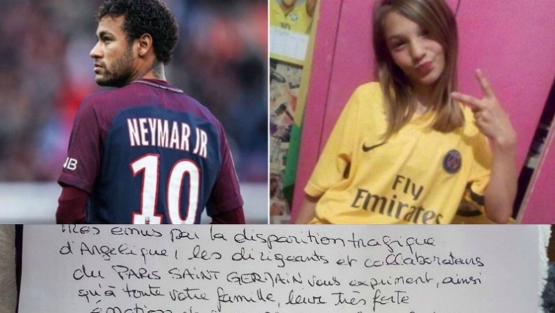 Το γλυκό γράμμα του Νεϊμαρ για την 13χρονη οπαδό του που δολοφονήθηκε (pic)