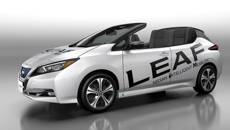 Εορταστικό Nissan Leaf cabrio