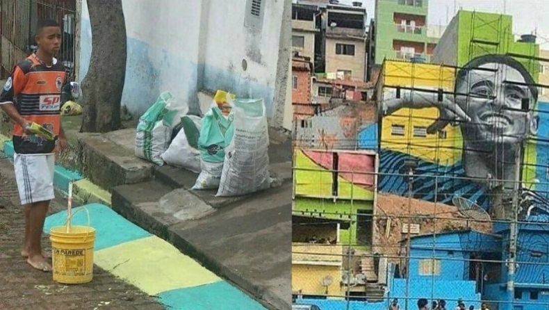 Το 2014 ο Γκάμπριελ Ζέσους έβαφε δρόμους και τώρα έγινε αρχηγός της Σελεσάο (pics)