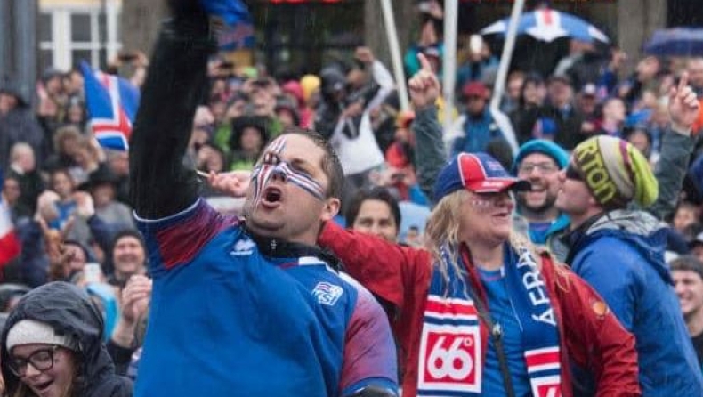 Χαμός και στην Ισλανδία για το πρώτο γκολ σε Μουντιάλ (vid)