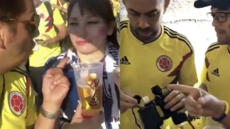 Κολομβιανοί πέρασαν αλκοόλ στο γήπεδο με... κιάλια! (vid)