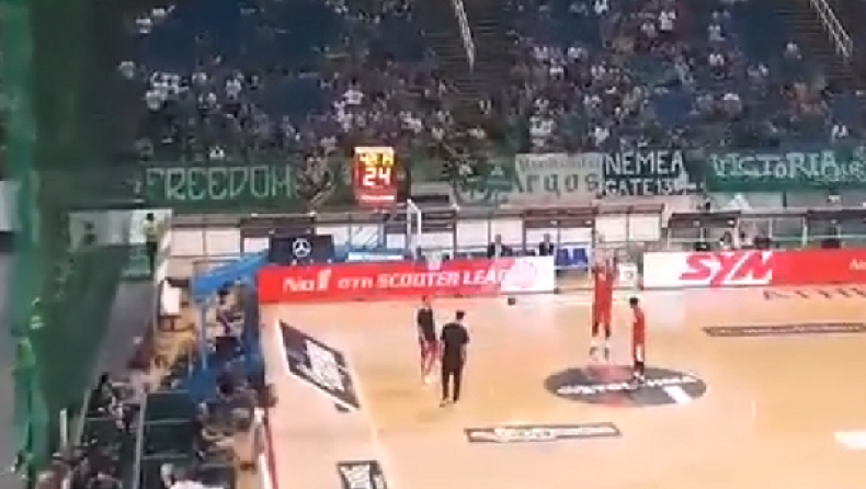 Τρολάρισμα με «όλε» σε Μπόγρη στο ΟΑΚΑ (vid)