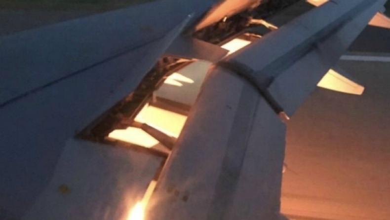 Πήρε φωτιά το αεροπλάνο της Σαουδικής Αραβίας! (vid)