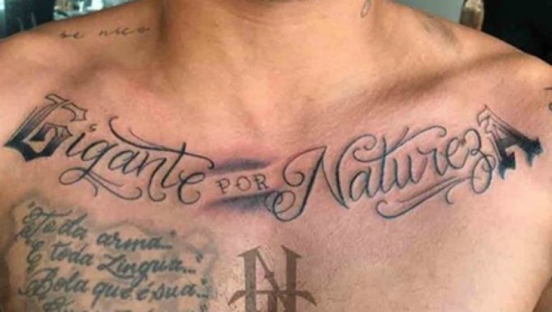 Ο Νεϊμάρ χτύπησε καινούργιο tattoo στο στήθος (vid)