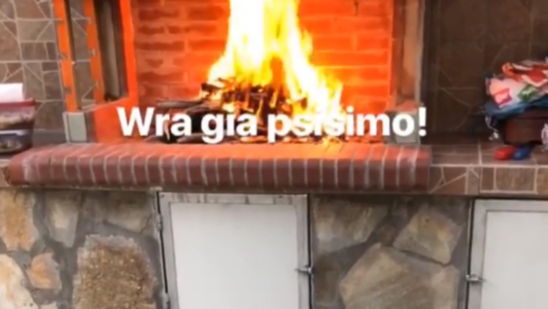 Σε ρόλο... ψήστη ο Σπανούλης! (vid)