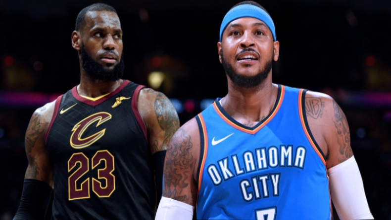 Τρολάρει Καρμέλο ο ΛεΜπρόν για Χοκς! (pic)