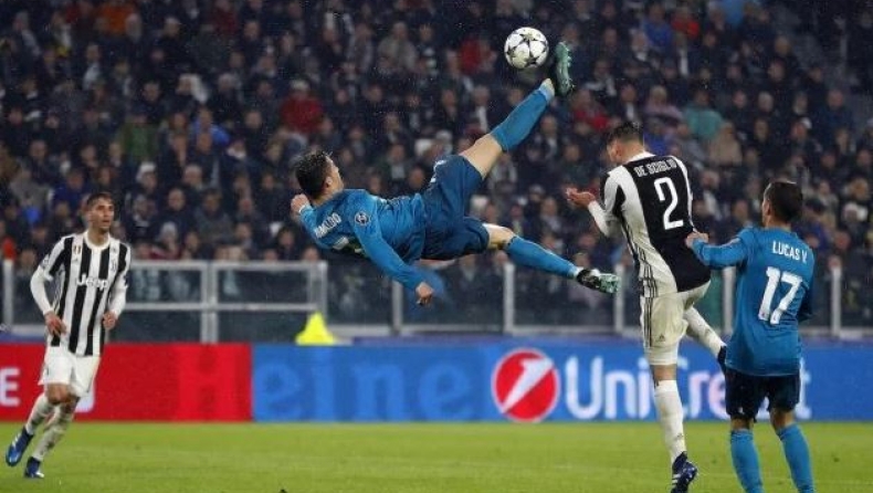Το ψαλιδάκι του Ρονάλντο ψηφίστηκε από την UEFA ως το καλύτερο γκολ της σεζόν (vid)