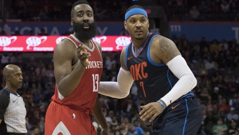 Περιμένει με... ανοιχτές αγκάλες τον Καρμέλο ο Χάρντεν! (vid)