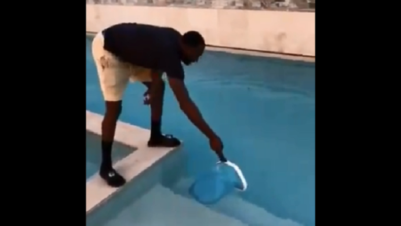 Ο Γκριν καθάρισε την πισίνα του Κάζινς! (vid)