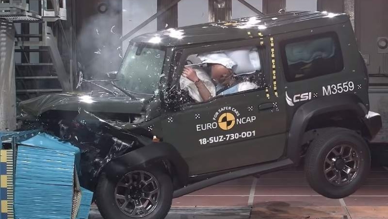 Μόνο 3 αστέρια στο crash test για το νέο Suzuki Jimny (vid)