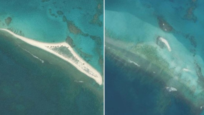 Ολόκληρο νησί εξαφανίστηκε μετά το πέρασμα σαρωτικού τυφώνα (pics & vid)