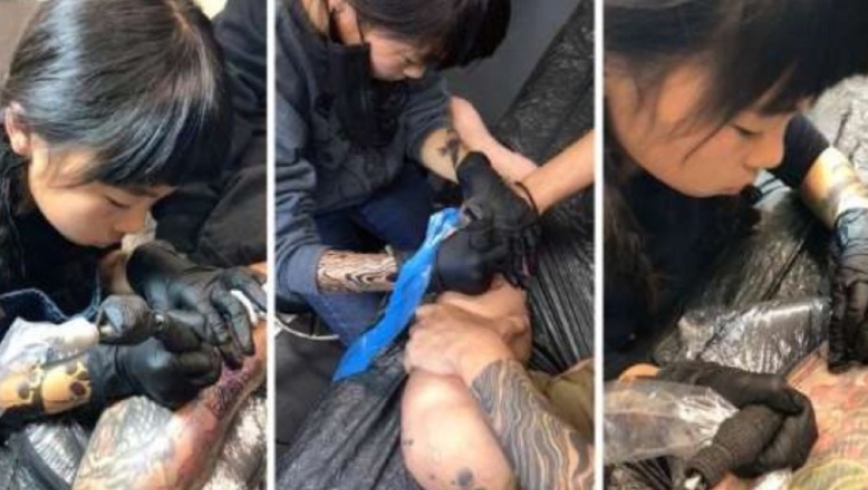 Αυτή είναι η πιο μικρή σε ηλικία tattoo artist στον κόσμο (vid)