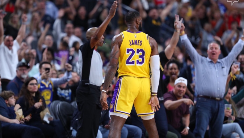 Buzzer beater από τη σέντρα ο «Βασιλιάς» (vid)