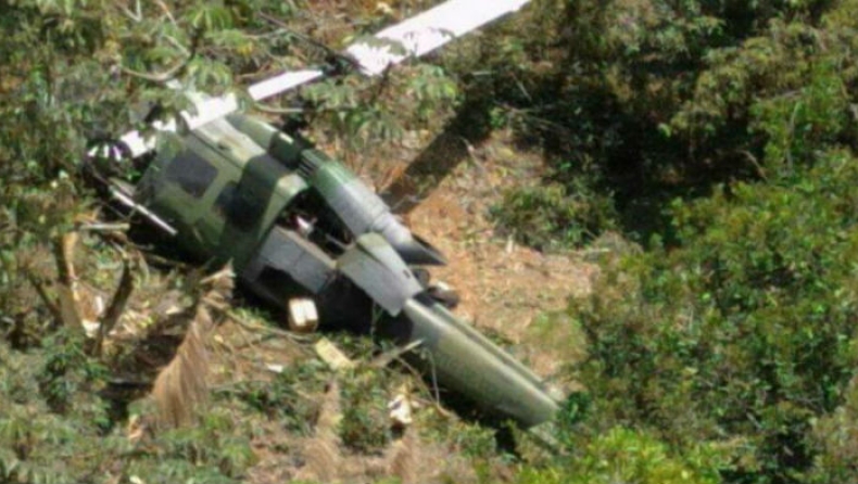 Συντριβή στρατιωτικού ελικοπτέρου στην Κολομβία, τέσσερις νεκροί