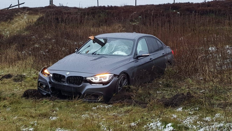 Τύχη «βουνό» είχε ο οδηγός αυτής της BMW Σειράς 3