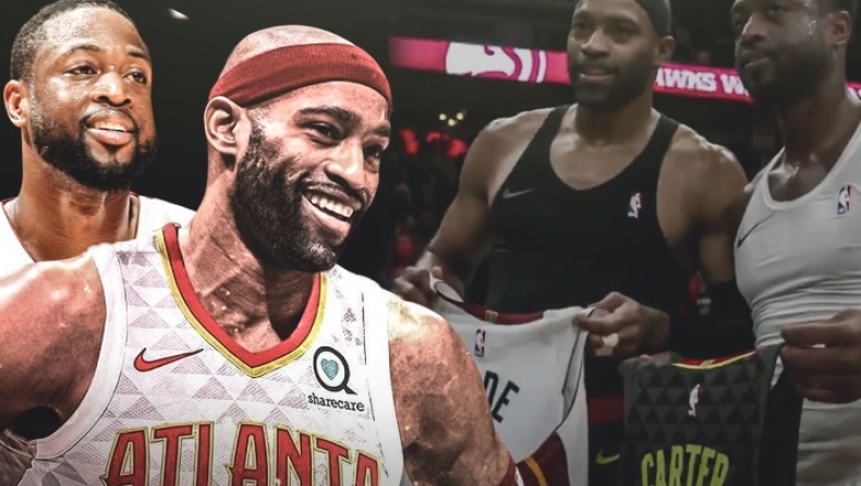 Αντάλλαξαν φανέλες Κάρτερ-Ουέιντ (vid)