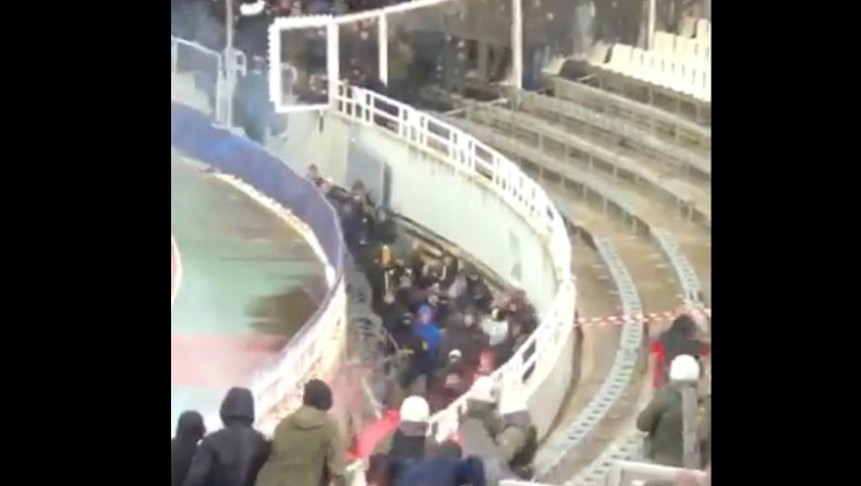 Επεισόδια από την τάφρο του ΟΑΚΑ (vid)