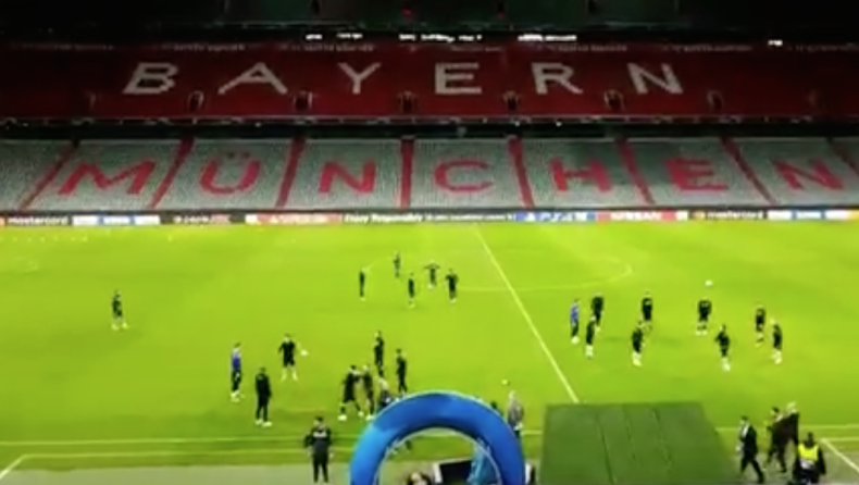 Η προπόνηση της ΑΕΚ στην Allianz Arena (vid)