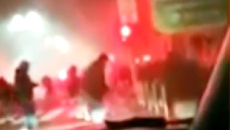 Βίντεο μέσα από το δρόμο των επεισοδίων στο Ίντερ-Νάπολι (vid)
