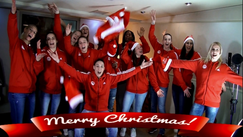 Οι παίκτριες του Ολυμπιακού τραγουδούν «Last Christmas» (vid)