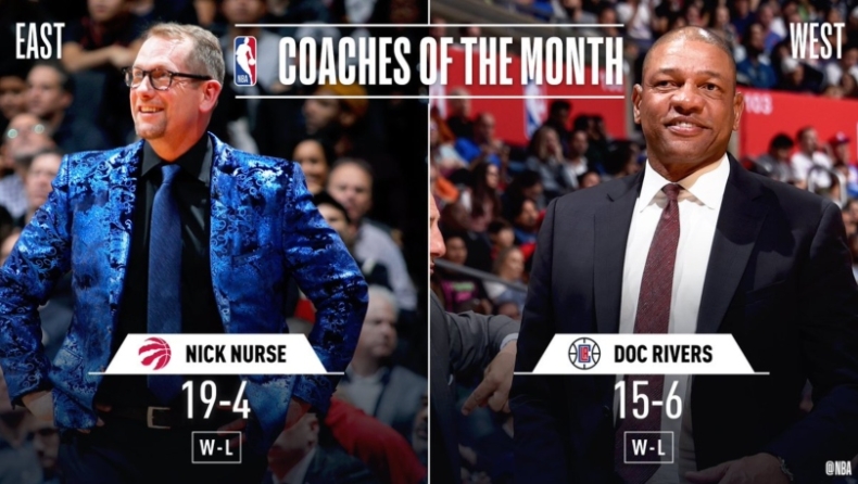 Προπονητές του μήνα οι Νερς και Ρίβερς! (pic)