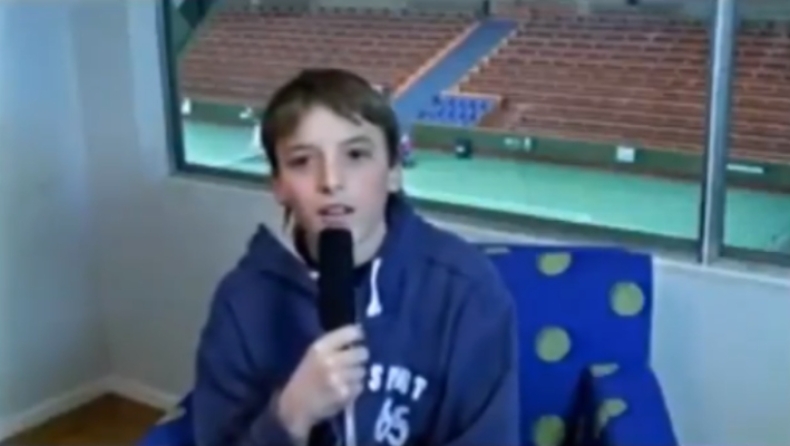 Νέο βίντεο του 13χρονου Τσιτσιπά να μιλά για τον Φέντερερ