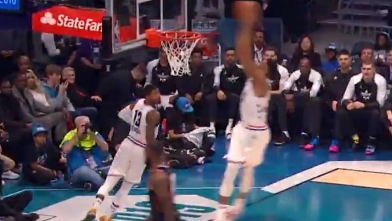 NBA All Star Game 2019: Ο Πολ Τζορτζ πετάει στο ταμπλό, ο Γιάννης καρφώνει (vid)