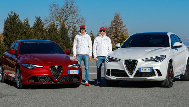 Κίμι Ράικονεν και Αντόνιο Τζιοβινάτζι τεστάρουν καυτές Alfa Romeo! (vid)