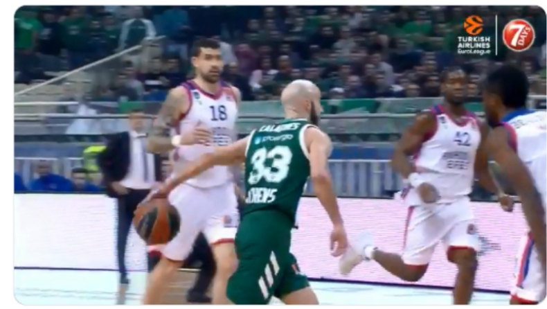 «Μαγική» ασίστ Καλάθη πίσω από την πλάτη! (vid)