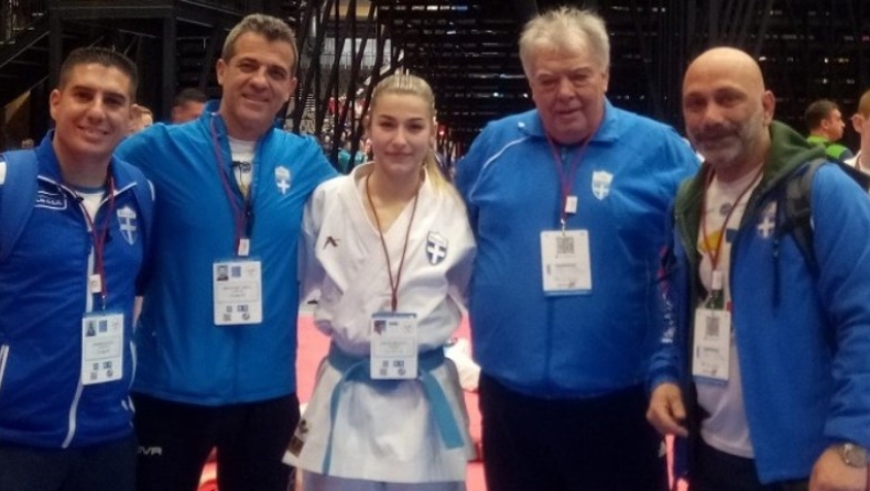 Χάλκινο μετάλλιο στο Ευρωπαϊκό πρωτάθλημα καράτε η Ζερβού