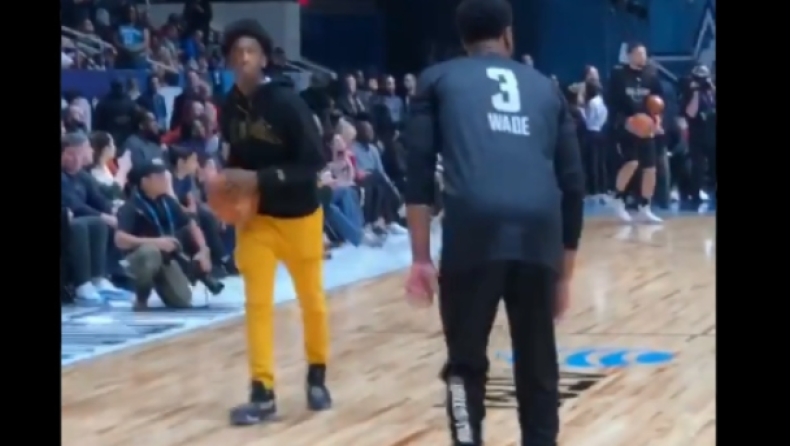 NBA All Star Game 2019: Ο Ουέιντ έπαιξε με τον γιο του (vids)