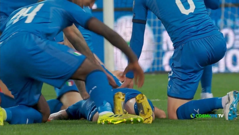 Η Ιταλία προηγείται 1-0 της Φινλανδίας με τον Μπαρέλα (vid)