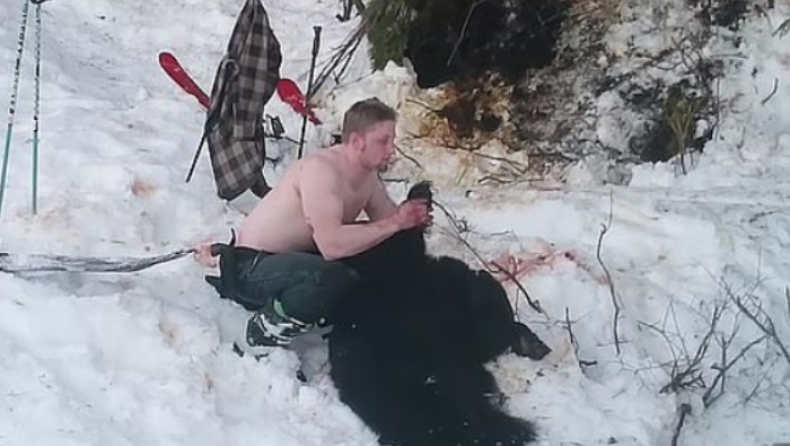 Λαθροθήρες πιάστηκαν στα πράσα να εκτελούν θηλυκή αρκούδα και τα δύο μικρά τους (pics & vid)